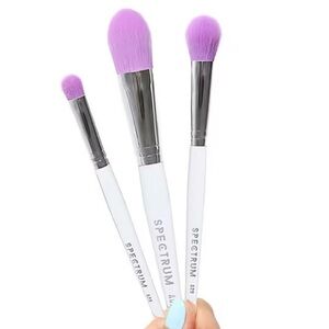 SPECTRUM COLLECTIVES 3 Piece Brush Club Face Set NIB